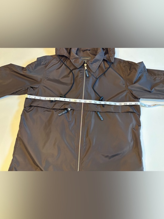 Banana Republic Men's Small  Brown Hooded Windbreaker - Picture 8 of 15